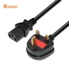 UK Mains 3 Pin Plug to IEC 320 C13 H05VV-F 3 x 0.75mm2 Kettle Lead Power Cable Cord For PC Monitors, Computer, TV, Printer