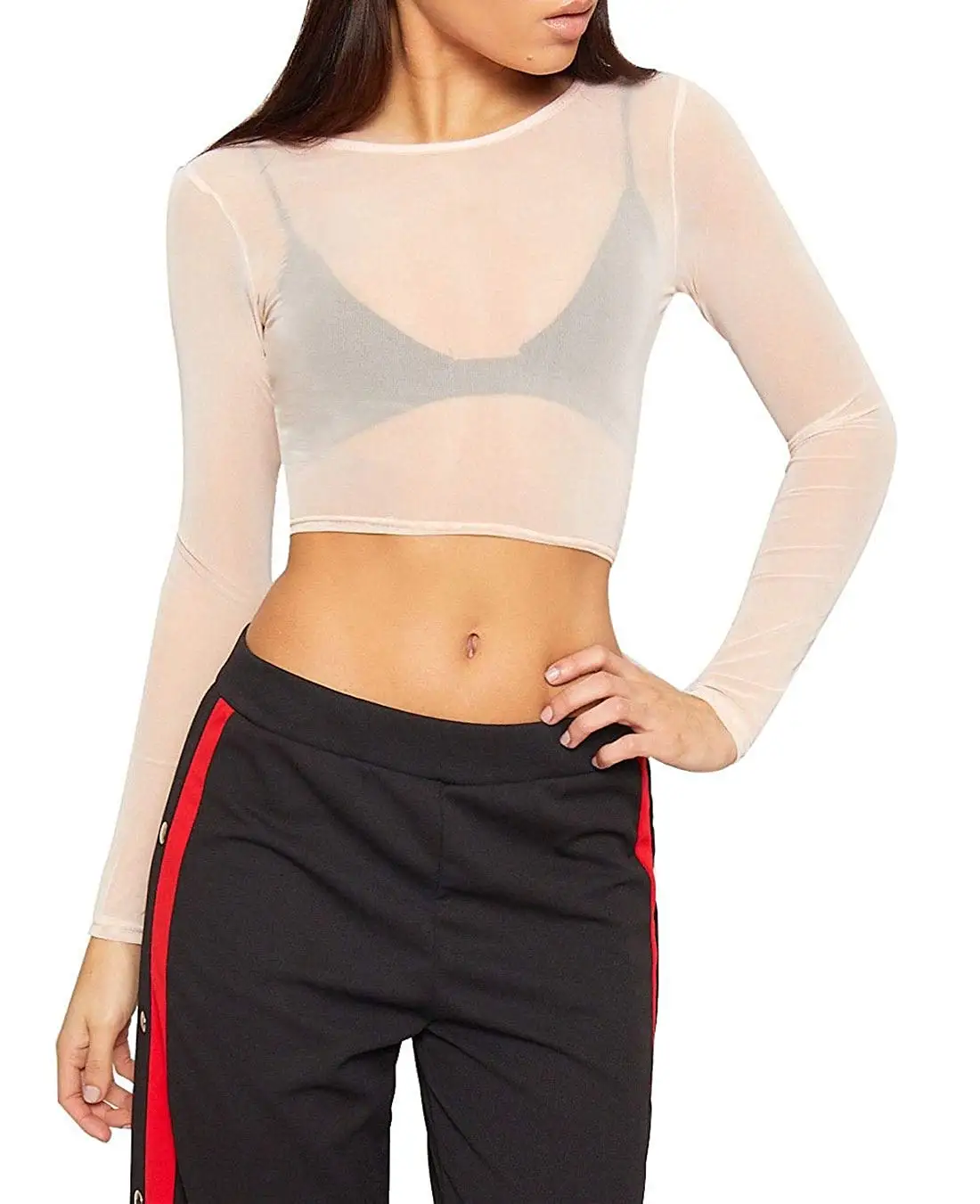 Cheap Black Mesh Long Sleeve Top, find Black Mesh Long Sleeve Top deals