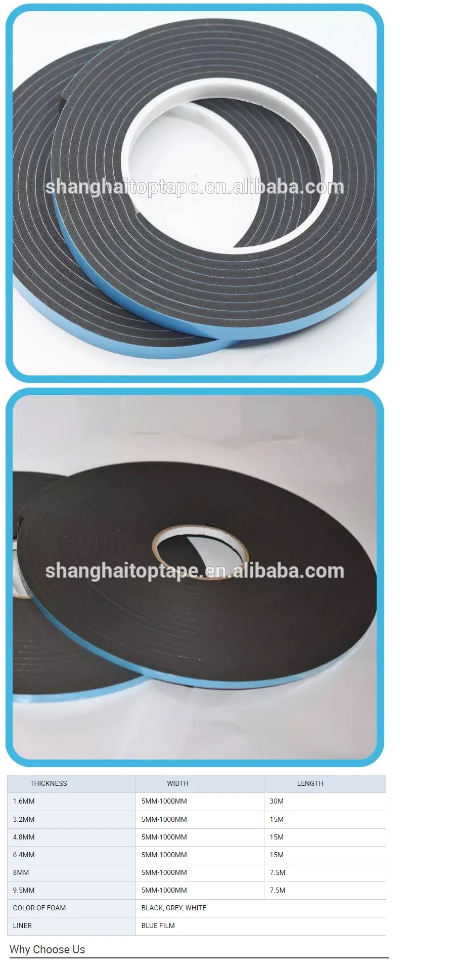 Double Sided Pvc Structural Glazing Foam Tape 9mm Strong Adhesive Buy