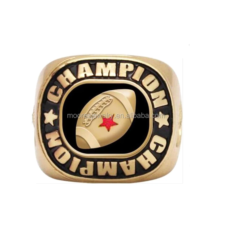 Youth Football Champion Rings Men 316l Stainless Steel America Football