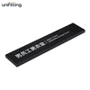 Customized aluminum profile modular office door name signage room number metal sign for hotel AL-WS-L250W50H10-BK