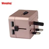 Worldwide universal travel socket with multi plug dual usb port Italy Thailand adapter from Wonplug Patent product