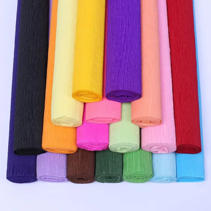 Hand Made Color Diy Crepe Paper In Rolls Buy Hand Made Diy Crepe