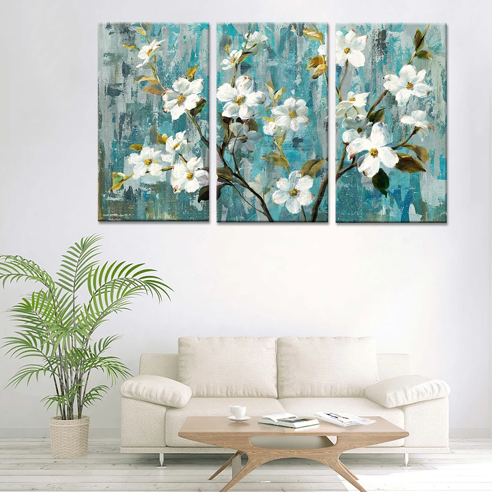 Custom size triptych decorative art printing stretched canvas print texture.jpg