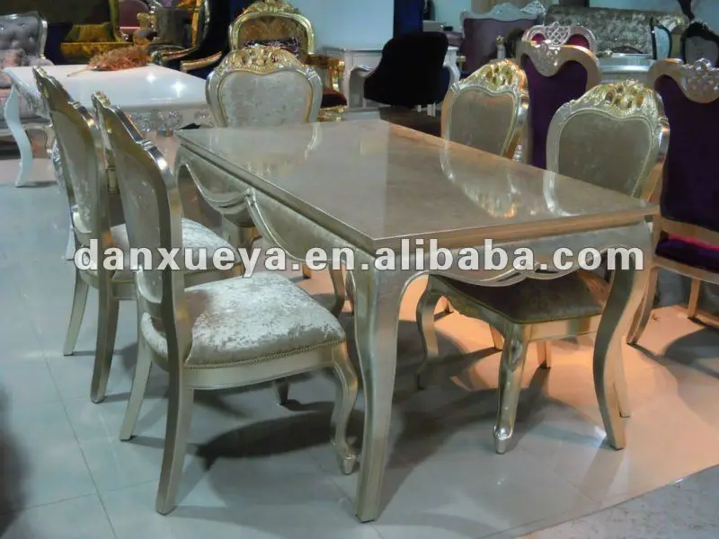 Neoclic Champagne Color Dining Room Furniture Set Br 005 Clic Sets Luxury Living Royal