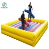 Backyard pedestal gladiator jousting inflatable jousting ring arena, gladiator dueling interactive challenge game for sale