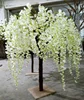 China Artificial Blossom Tree Factory Of Artificial Wisteria Tree With Blue Color Artificial Wisteria Flower