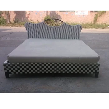 2019 New Design King Or Queen Bed Frame Rattan Bedroom Set Aluminium Daybed Indoor Product On 2019 New Design King Or Queen Bed Frame Rattan Bedroom Set Aluminium Daybed Indoor Product On