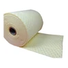 Dimpled oil absorbing rolls chemical absorbent roll