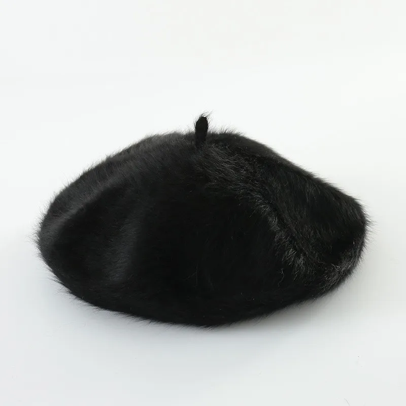 Wholesale Rabbit Fur Beret Cap Winter Hat For Women Buy Rabbit Fur