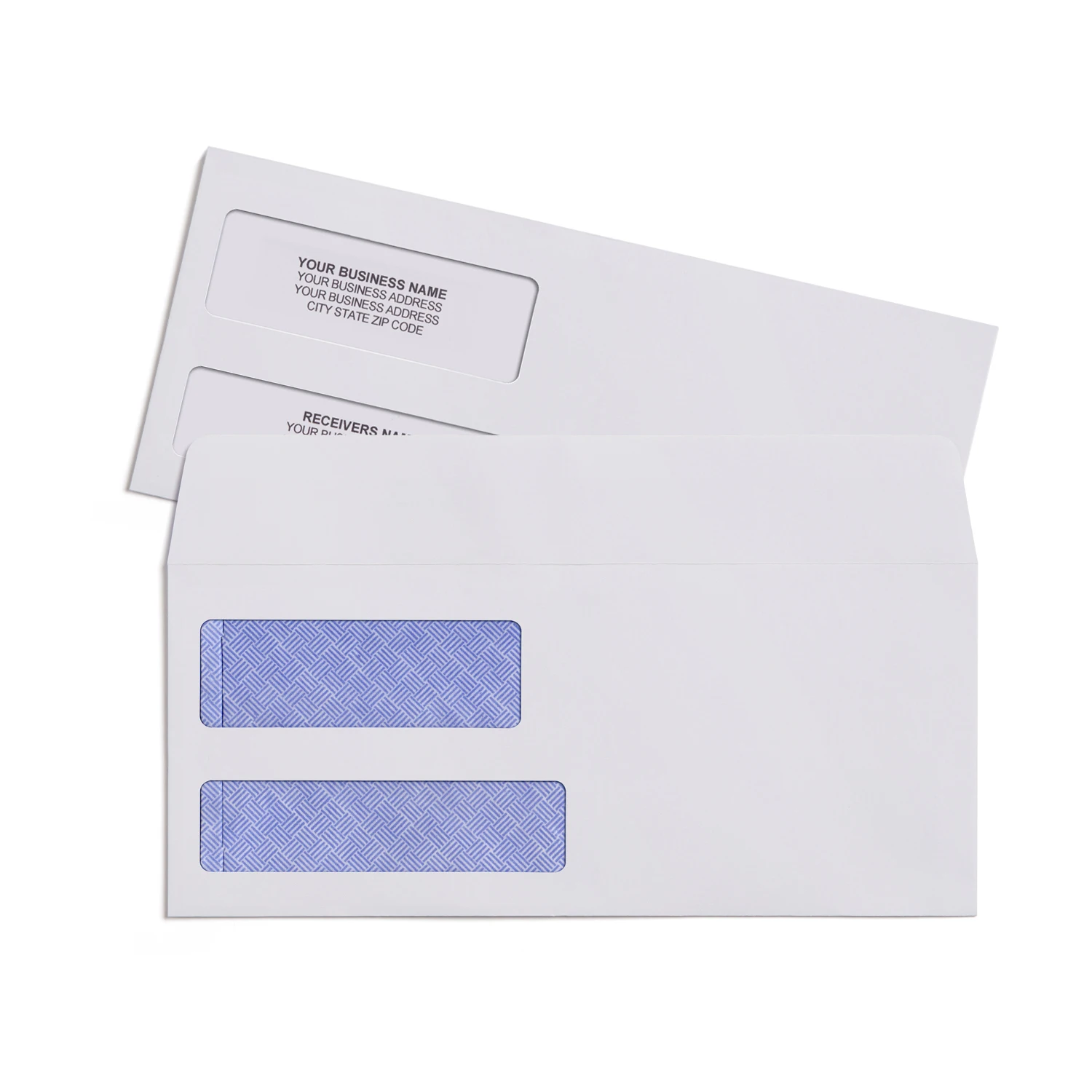 500 #9 Self Seal Double Window Quickbooks Invoices Envelopes Security ...