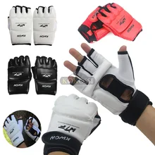 Novo Meio Dedo Luta luvas de Boxe Luvas Sanda Karate Saco De Areia Treinamento TKD Protetor Para Boxeo MMA Muay Thai Kick Boxing