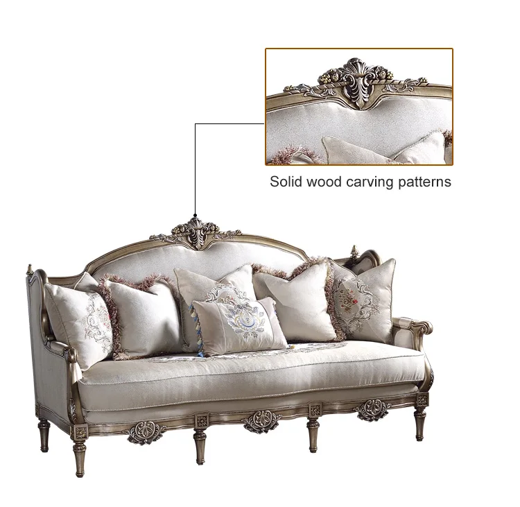 High Quality Wholesale Luxury Palace Furniture Luxury Modern Sofa Bed