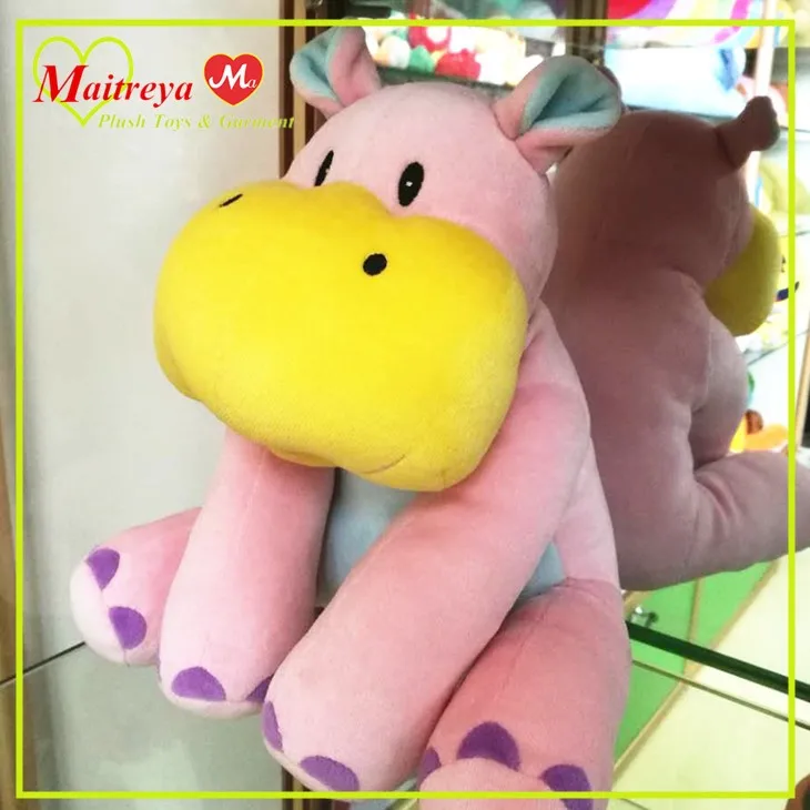 pink hippo plush