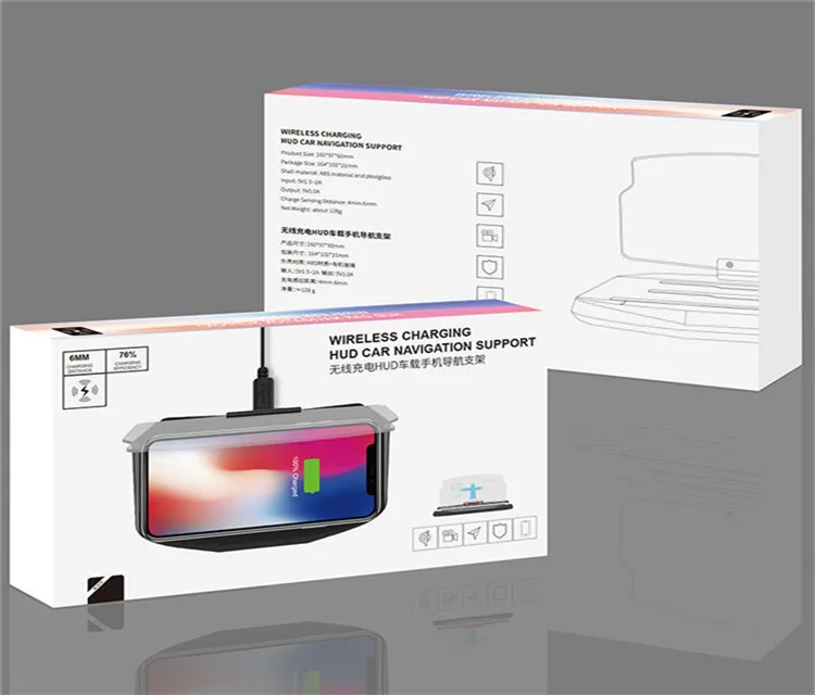 Hud Head Up Display GPS Car HUD with Screen Wireless Charging Car HUD