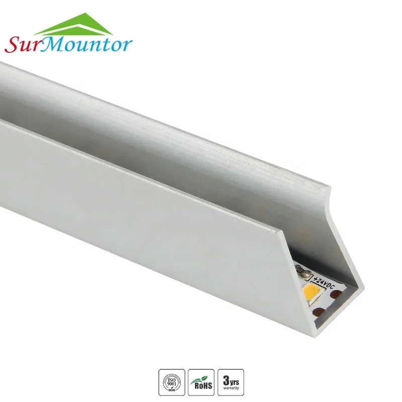 8mm aluminum LED profile for LED Glass Shelf Light led aluminum profile