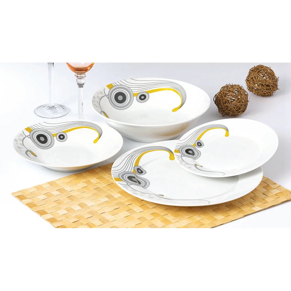 Modern Spanish Style 19pcs Reusable Simple Dining Dinnerware Set Buy