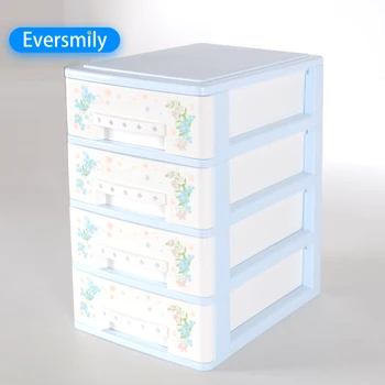 Cheap Price Fashion Style Small Size Storage Cabinet Plastic 4 Drawer