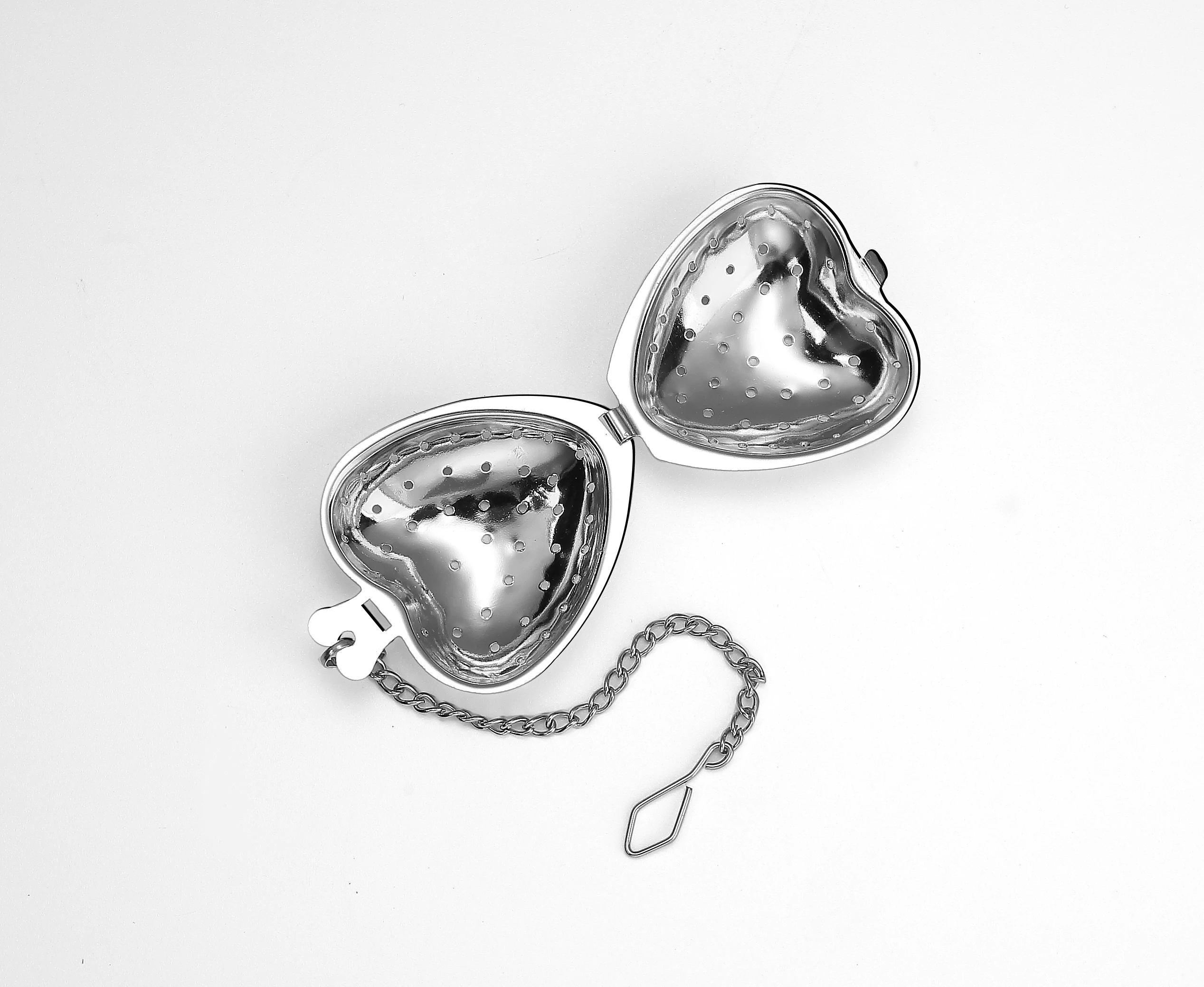 Factory Wholesale Stainless Steel Heart Shape Tea Infuser Tea Strainer
