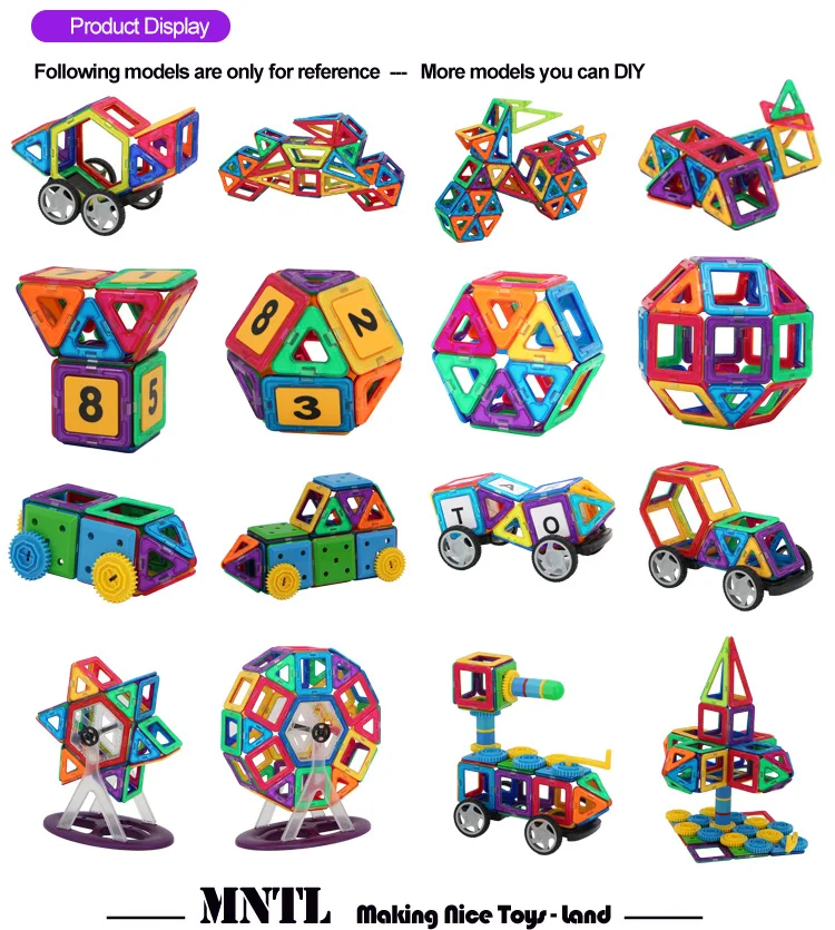 208PCS DIY Car Sets Magnet Gear Toys for Kids/Magnetic Building Block Baby Toy/ Educational Connecting Free Assemble 3D Puzzle