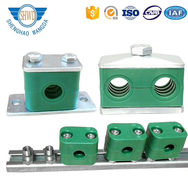 Low Price Plastic Single/ Double Tube Clamp Light Heavy Duty Pipe
