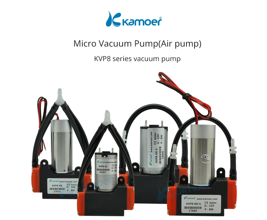 Kamoer KVP8 Series 12V DC Mini Air Pump From Vacuum Pump China Supplier Prices Brushless Motor  Connection In Series