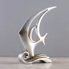 art modern custom Stainless Steel Abstract Fishes Sculpture