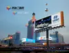 unipole tri-vision billboard advertising display structure