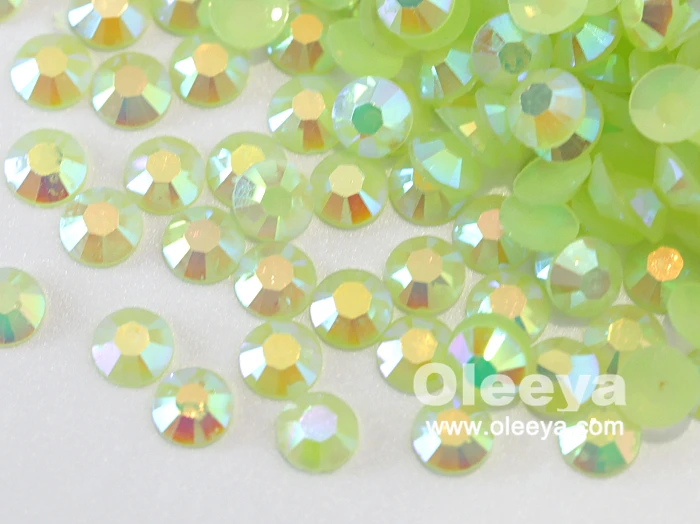 Factory Price Over 50 Colors 6mm Siam AB Jelly Flatback Resin Non Hotfix Rhinestone for Nail Art Decoration