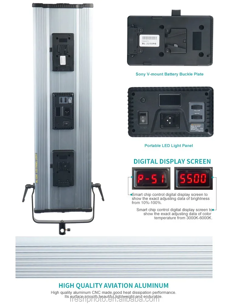 ultra thin 120w digital display CRI95+ aluminum camera led tv studio video lightings equipment 6.jpg