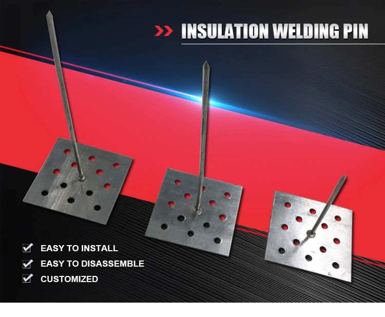 Custom Stainless Steel Insulation Self Adhesive Stick Perforated Pin With Square Washer Buy