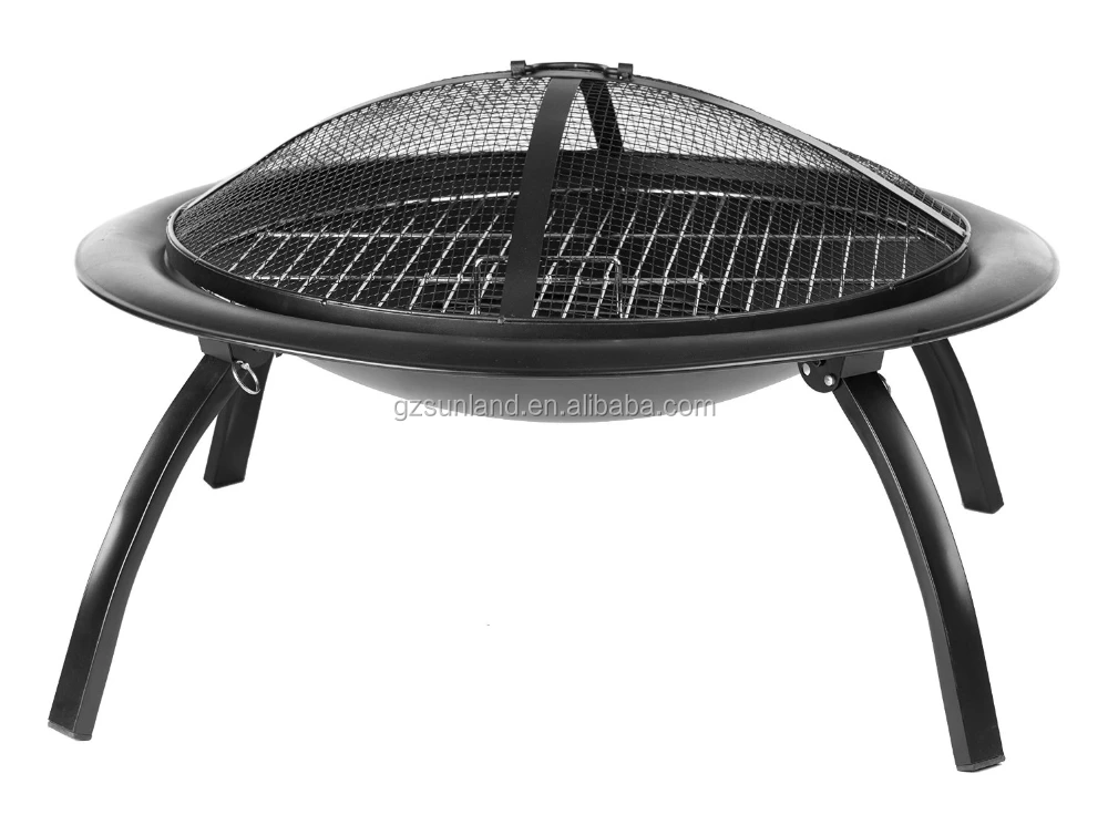 26 Inch Amazon Portable Folding Fire Pit With Carrying Bag And