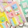 Armenia top sale schokol ids stationery set cartoon printing logo custom kraft paper colored cute cube memo pad 804