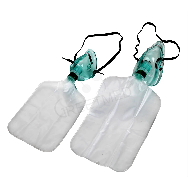 High quality medical disposable oxygen mask with reservoir bag