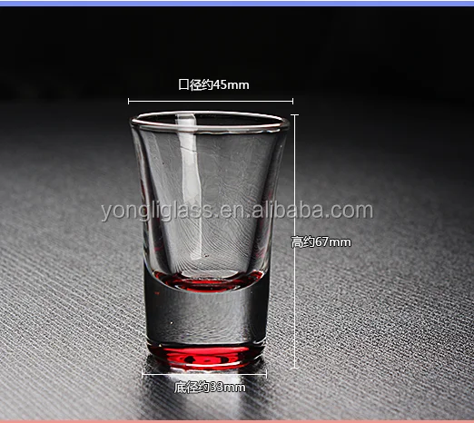 Hot sales 30ml colour shot glass ,tequila shot glass