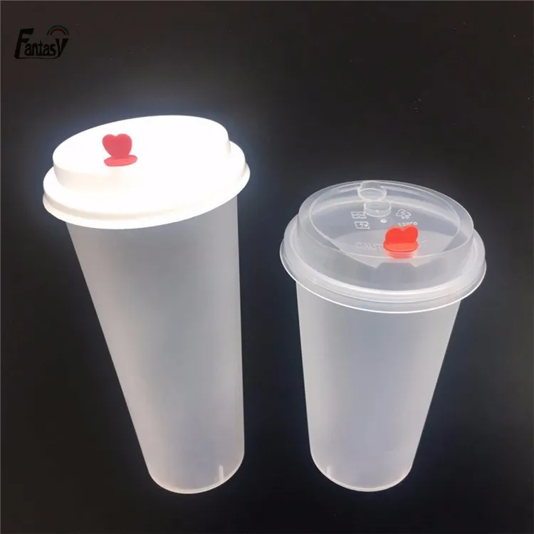 Bubble Tea Cups 500ml 600ml 700ml Pp Injection Cup Custom Printing Logo ...