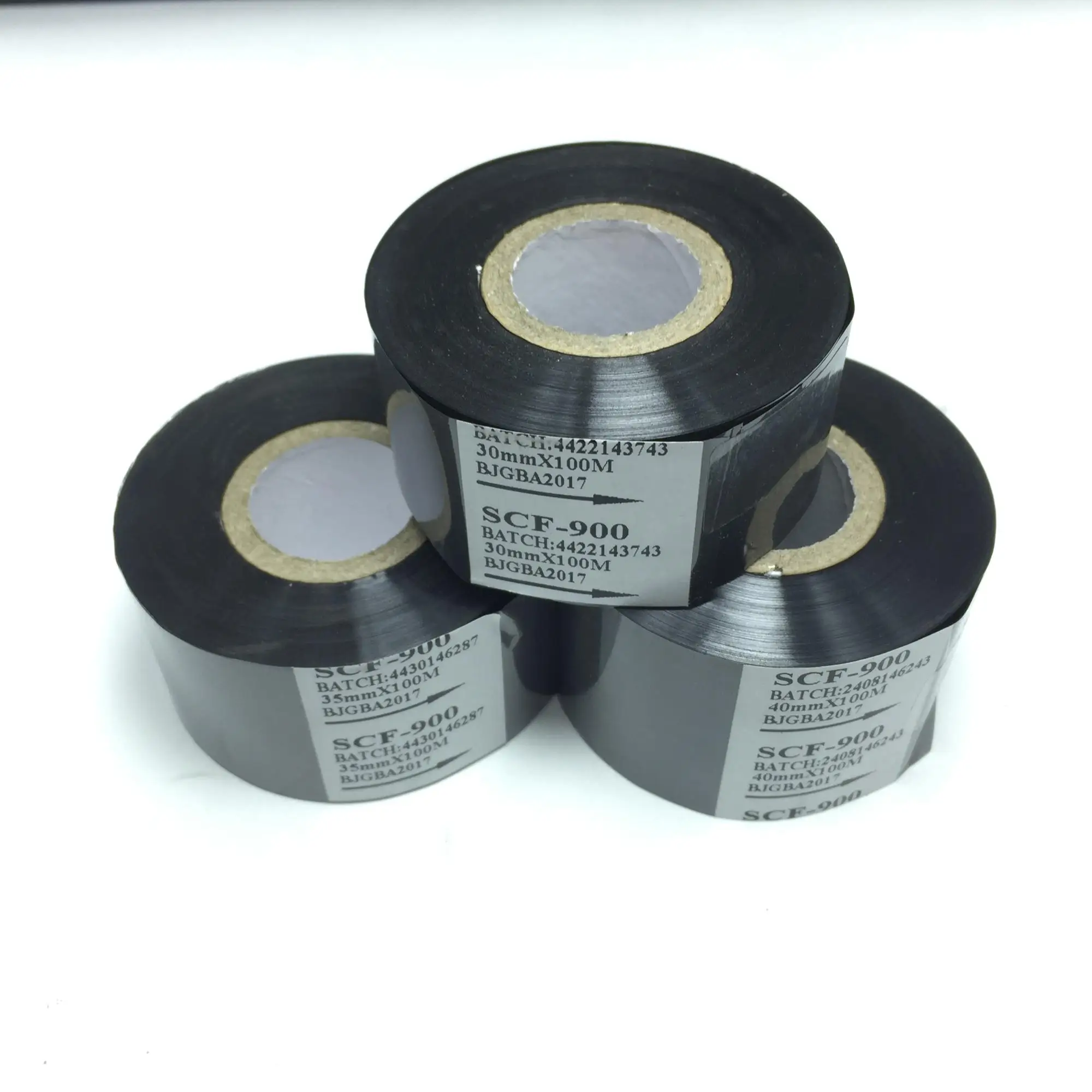 OEM High Quality Wax TTR (Thermal Transfer Ribbon) 30mm x 100 meters barcode ribbon