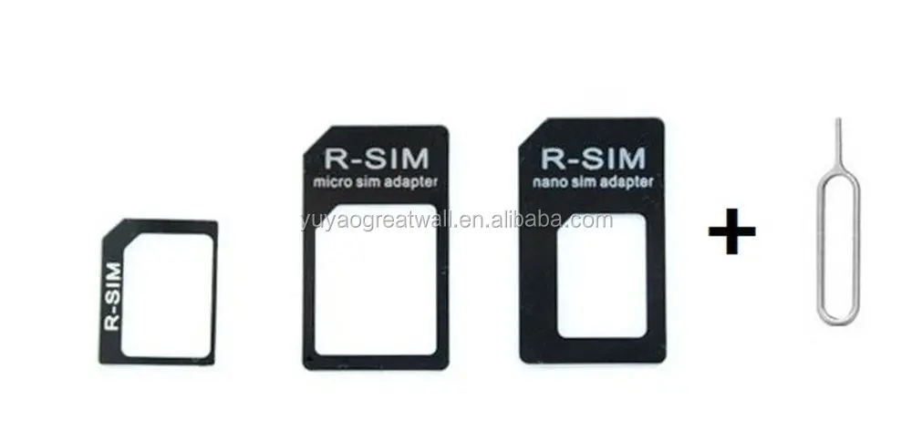 4 In 1 Sim Card Holder Dual Sim Standby Adapter Micro Sim Card