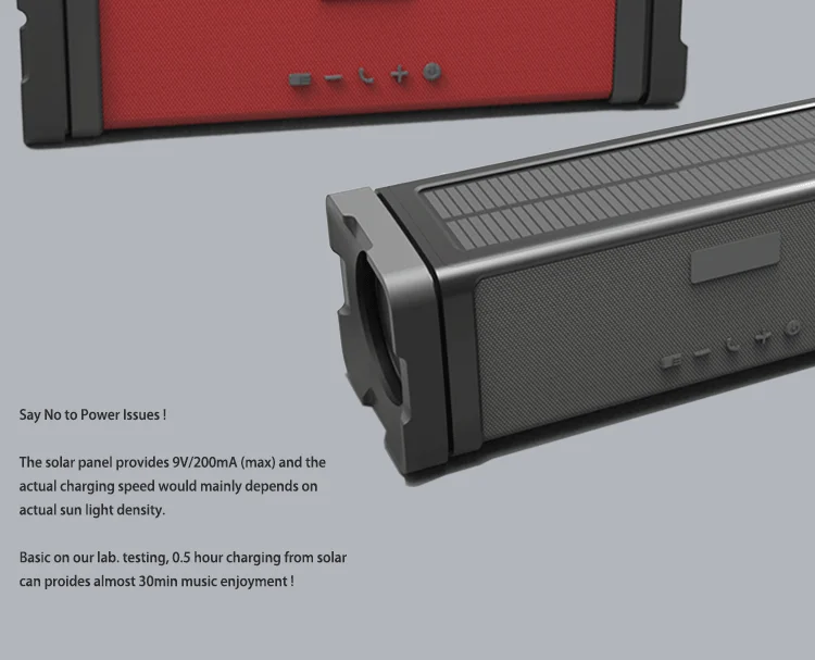 IPX7 Solar Camping Light Bluetooth Speaker with Power Bank