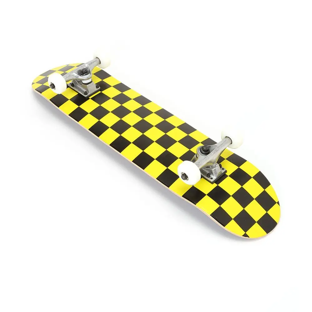 Yellow checkered skateboard Clearance
