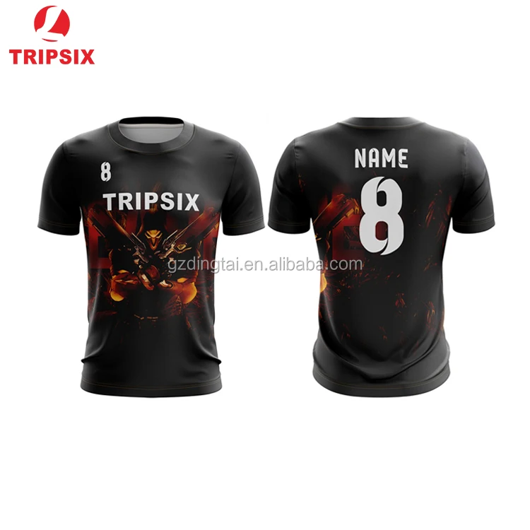 Custom Sublimation All Over Digital Printed E sports Gaming Jersey