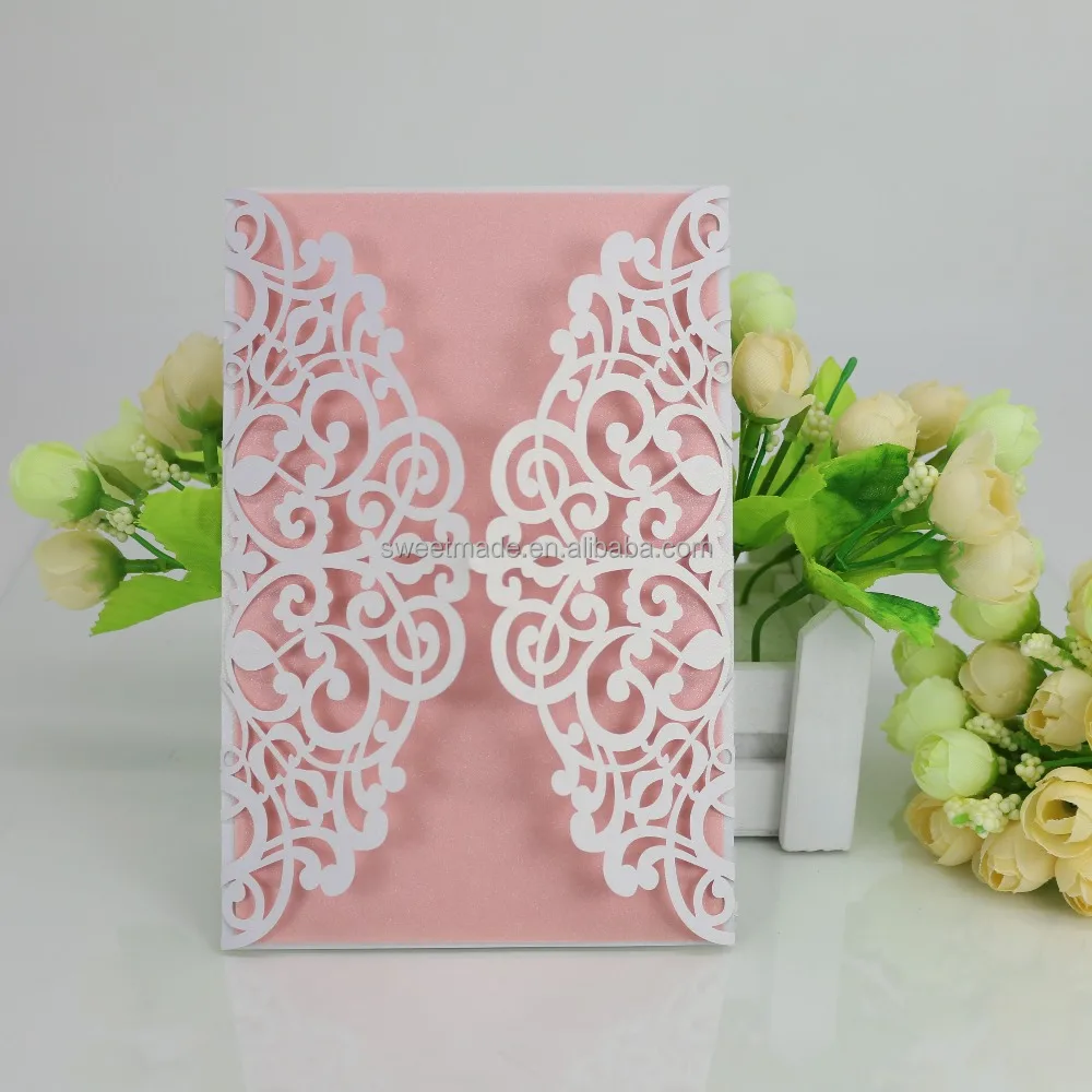 Laser Cut Rose Lace 3d Indian Wedding Invitation Card 2017 Buy