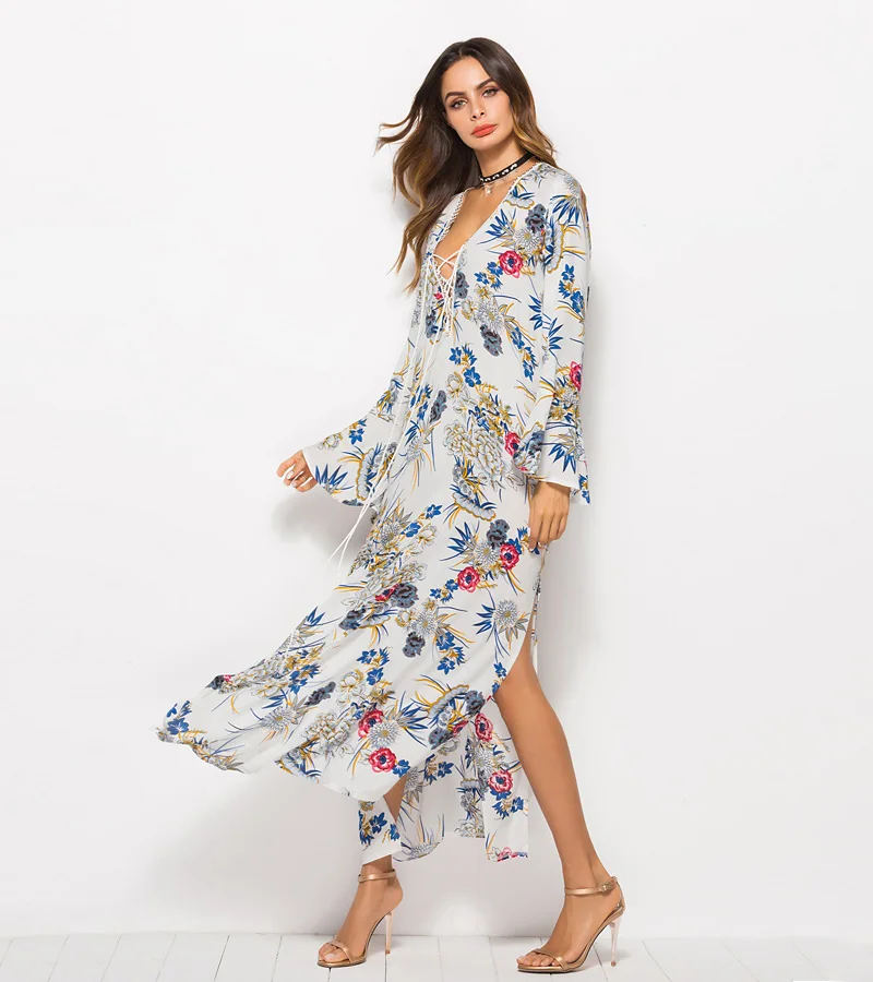 new fad products maxi women plus size cover up beach dress