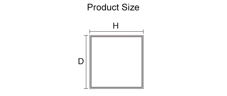 High quality surface mounted square 300*600 300*1200 600x600 600*1200 LED panel light