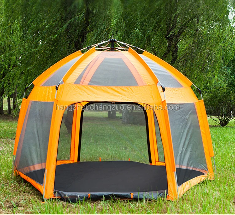 6 Person Camping Tent Backpacking Tents Hexagon Waterproof Dome Automatic Pop-Up Outdoor Sports Tent Camping Sun Shelters,CZX-81