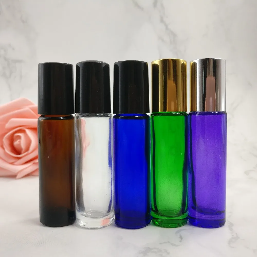 Roller Ball Essential Oil Perfume Bottles 3ml 5ml 10ml Roll On Glass Bottles Roller Ball For