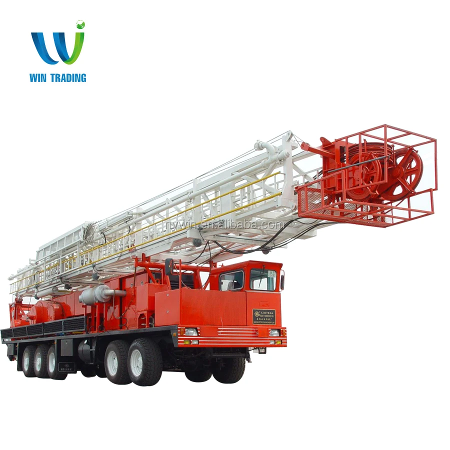 
RG API Standard Oil Field Oil and Gas Well Bore Hole Truck mounted Mobile 450hp XJ80 Drilling and Workover rig 