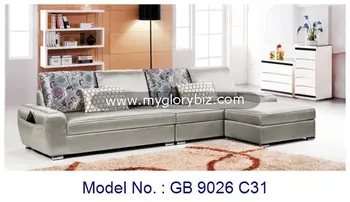 Pale Grey Color L Shaped Sofa Made With Wooden And Fabric For Living Pale Grey Color L Shaped Sofa Made With Wooden And Fabric For Living Room Basic Furniture