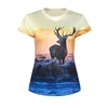 USA size full sublimation graphic accept custom women t-shirt 3d