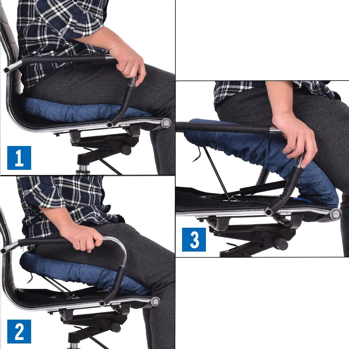 Foldable Elderly Seat Boost Up Easy Lift Seat Assist Weighting Lifting